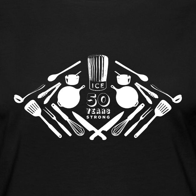 50th Anniversary Utensils - White Font