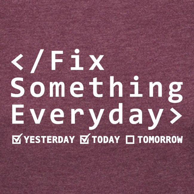 Fix Something Everyday