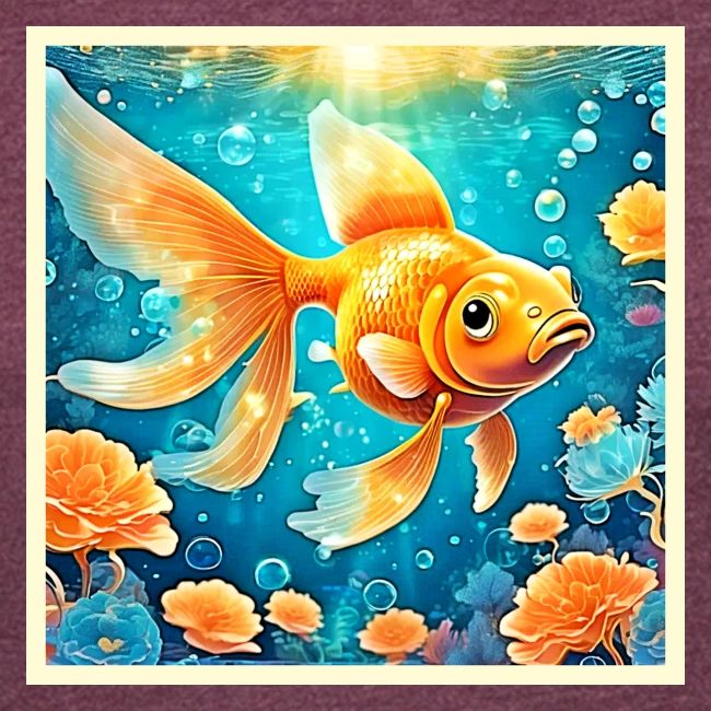 Underwater Goldfish Art