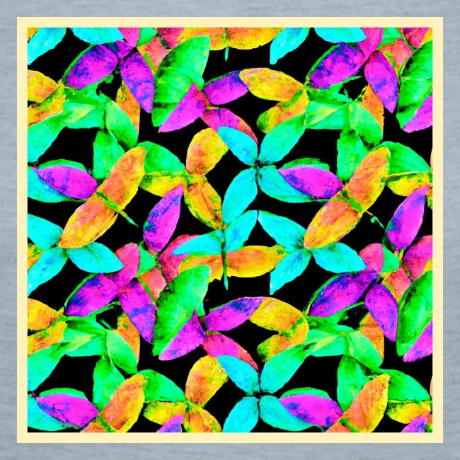 Neonscape Leaf Pattern