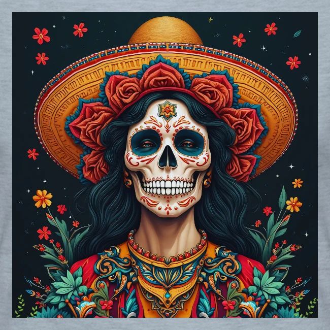 Charra Skull Art | Traditional Mexican Design