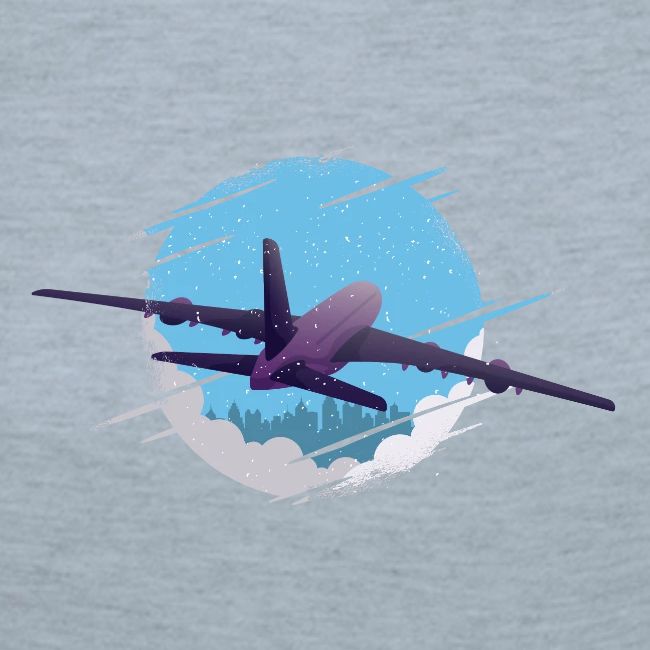 Airplane in the night