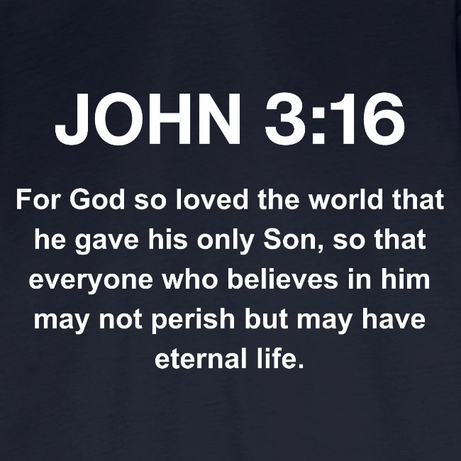 John 3:16 Christian Apparel – White