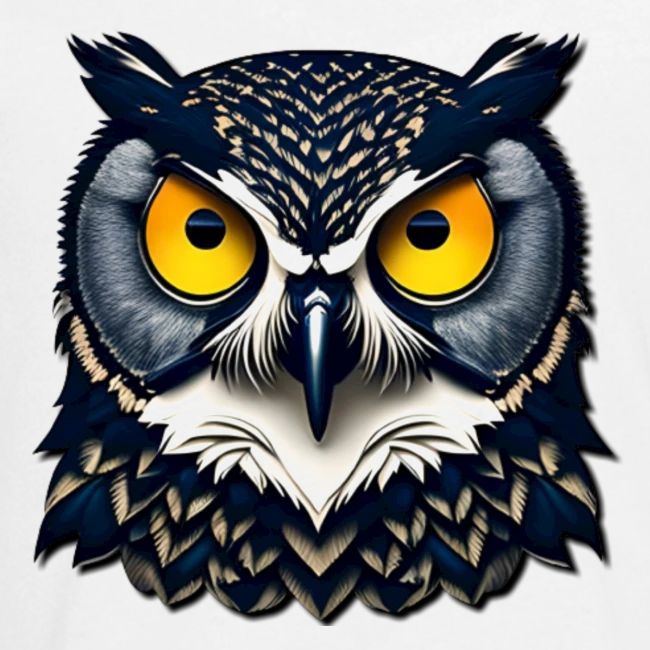 A COLORFUL OWL.