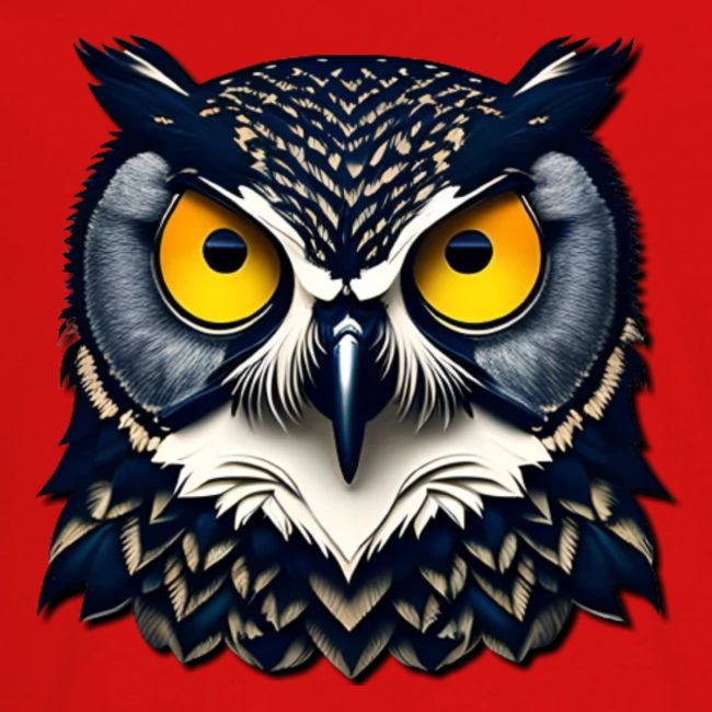 A COLORFUL OWL.