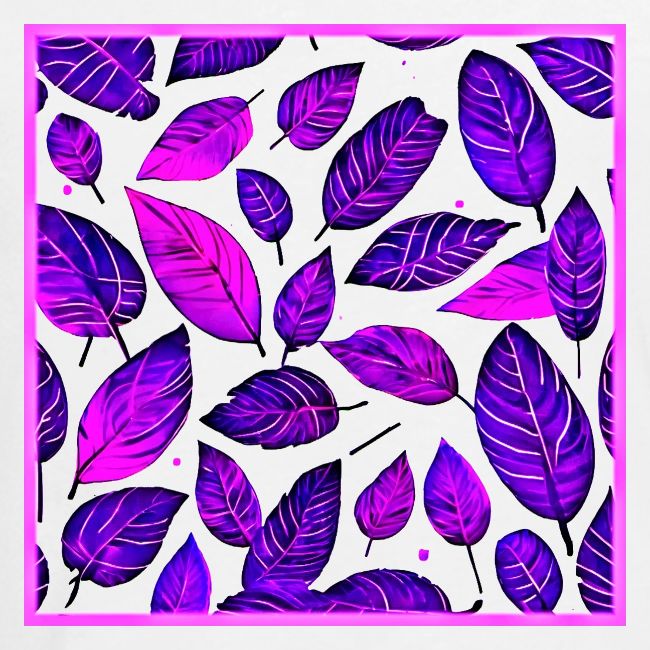 Dark Purple Leaf Art