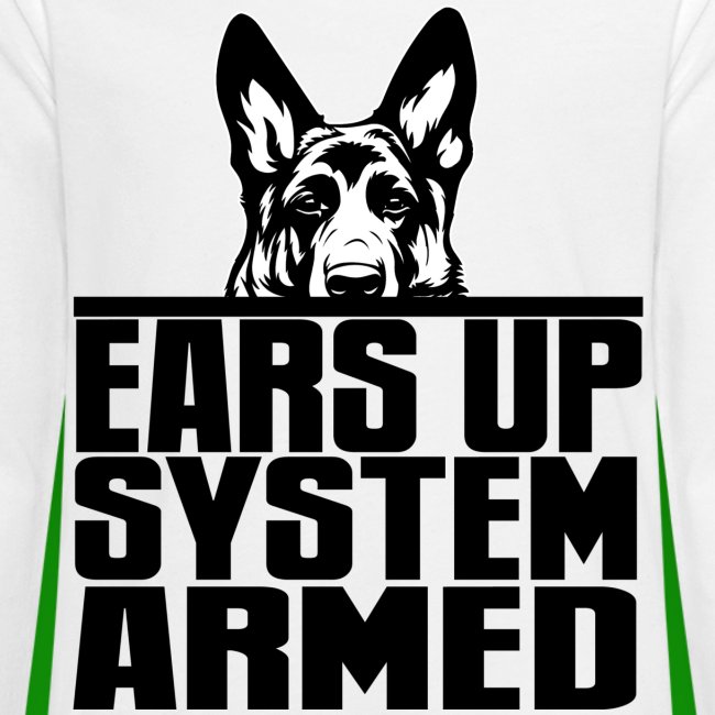 Ears Up System Armed German Shepherd