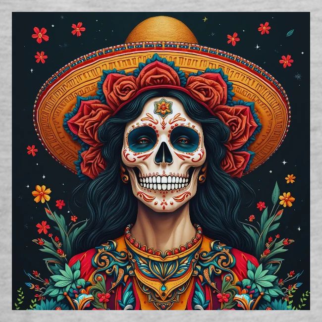 Charra Skull Art | Traditional Mexican Design