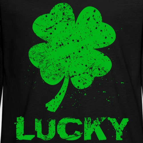 Lucky Four Leaf Clover - Kids' Premium Long Sleeve T-Shirt