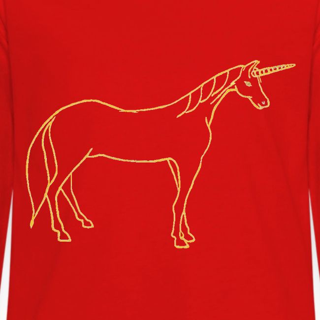 unicorn gold outline