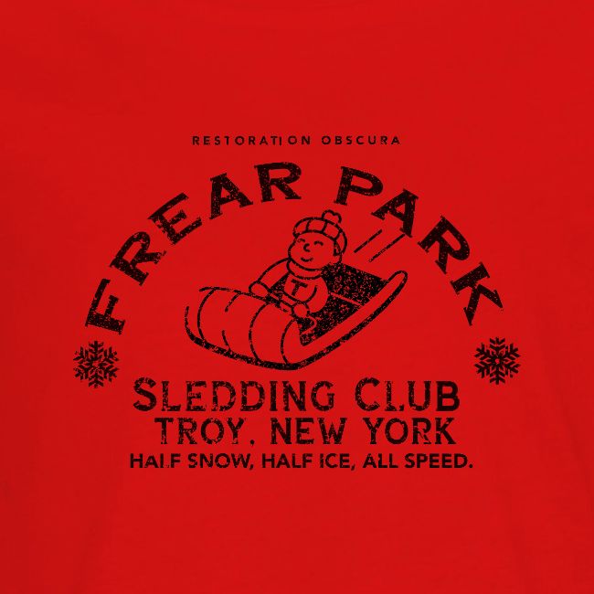 RO Frear Park Sledding Club Distressed Dark