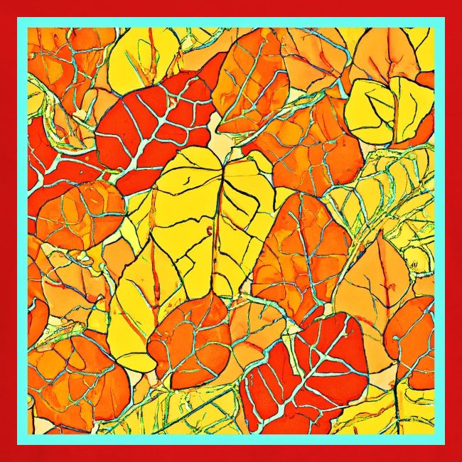 Neon Foliage Burst Vibrant Design
