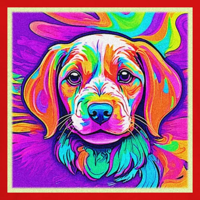 Rainbow Puppy: Cartoon Glow