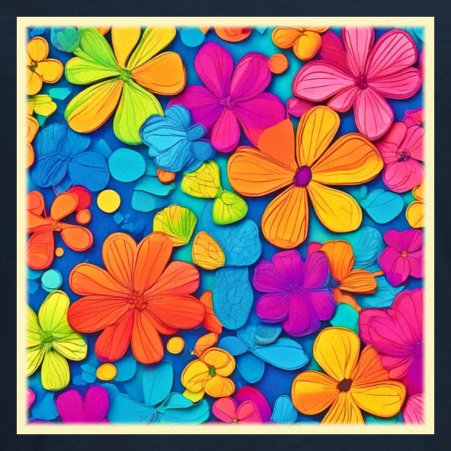 Vibrant Floral Abstract Art
