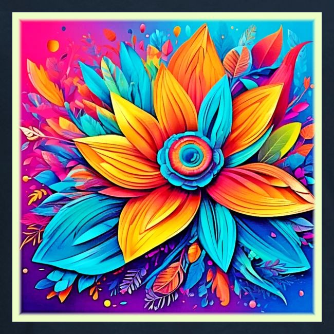 Vibrant Floral Artwork