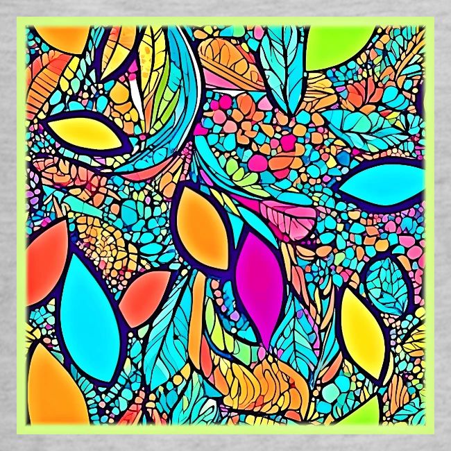 Colorful Abstract Floral Art