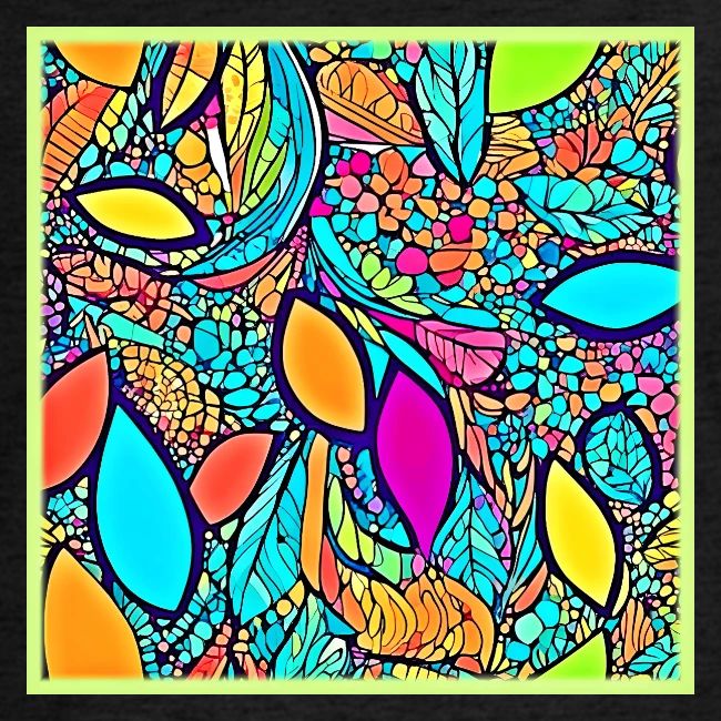 Colorful Abstract Floral Art