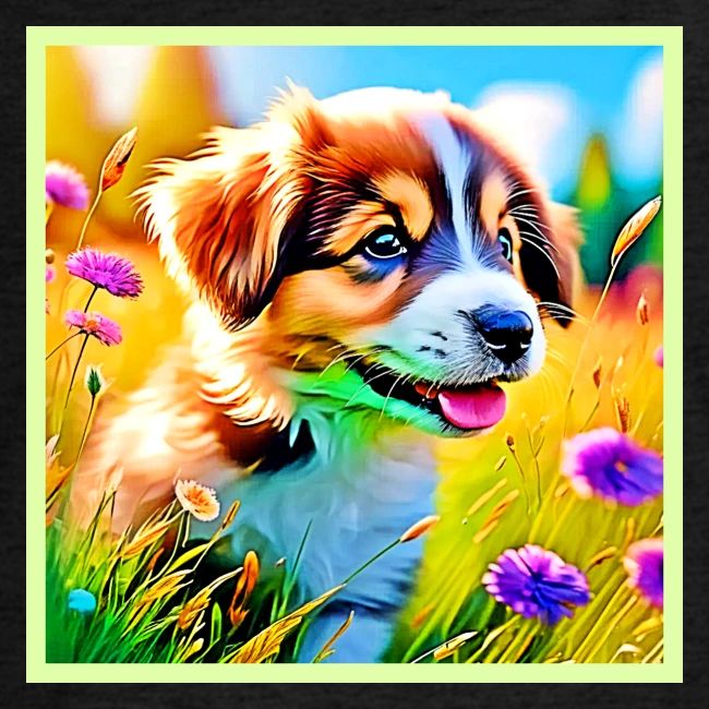 Happy Puppy Meadow Design