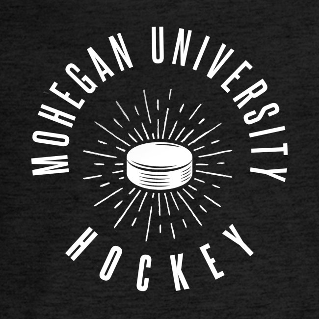 White Mohegan U Hockey Series Logo