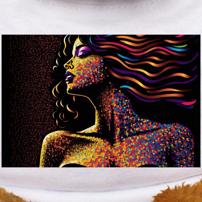 Dazzling Night - Colorful Abstract Portrait