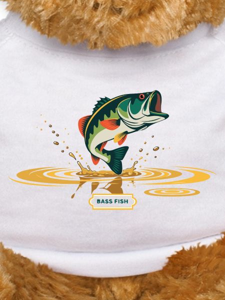 Bass Fish Splash Print
