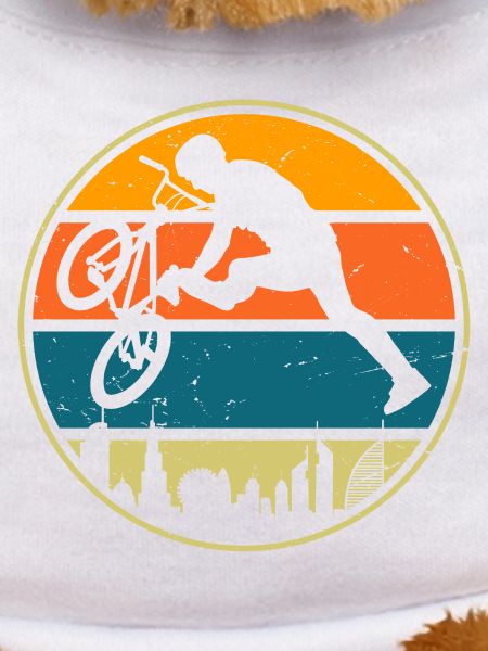 Retro Sunset BMX Rider