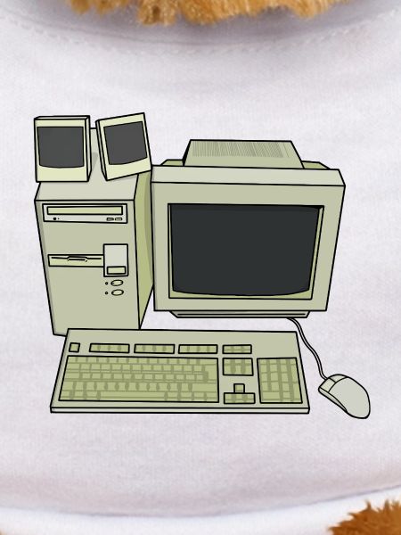 Retro Computer Desk Setup