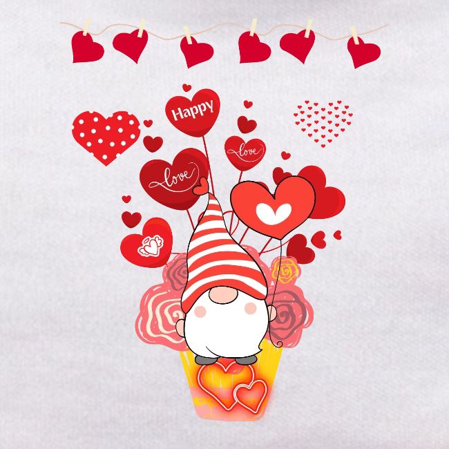 Design wrapped in love hearts, vibrating in love.