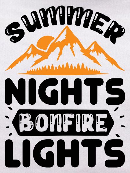 Summer nights bonfire lights