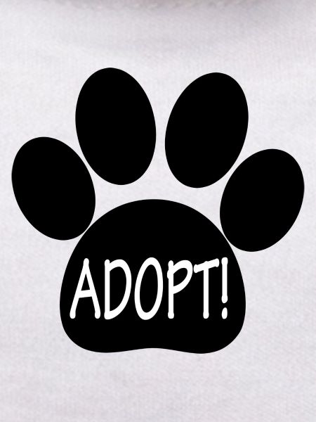 Adopt With Paw Print