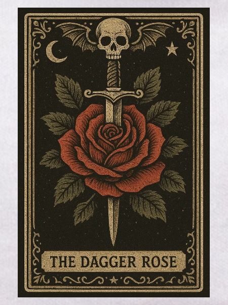 Dagger Rose Tarot Card