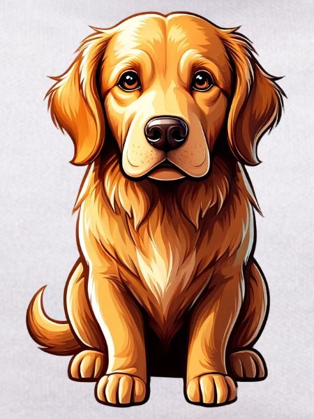 Golden Retriever Pop Art Charm