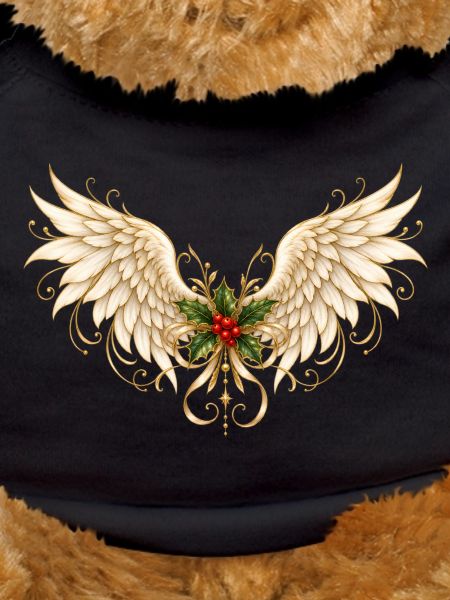 Holly Winged Halo Ornament