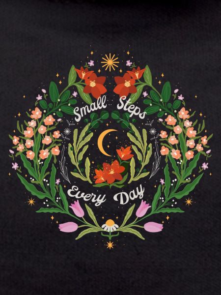Magical garden in moonlight