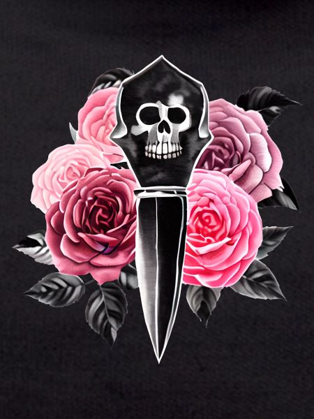 Roses and Skull Dagger
