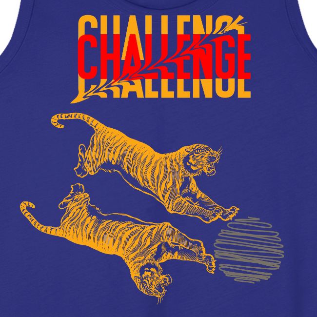Double tiger fashion, jungle feline animals.