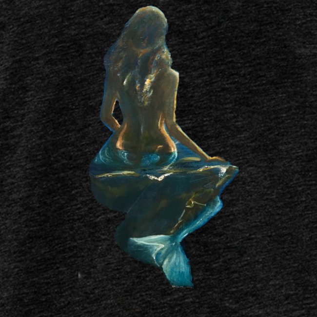 Midnight Mermaid on a rock