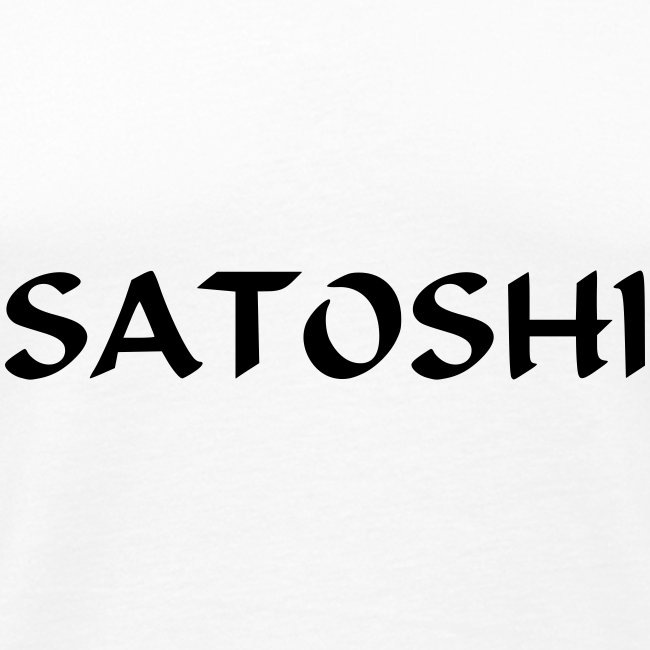 Satoshi only the name stroke btc founder nakamoto