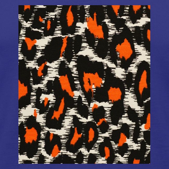 orange and black shaded leopard pattern