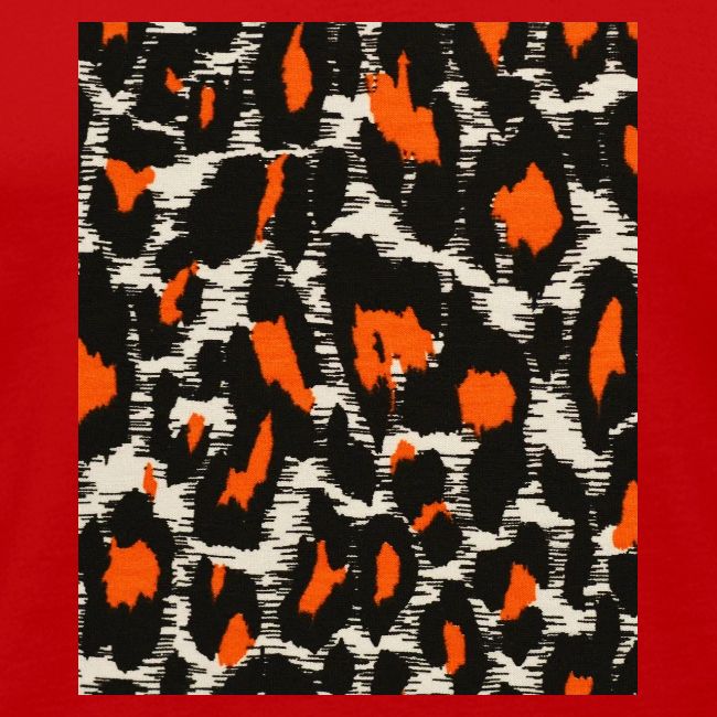 orange and black shaded leopard pattern