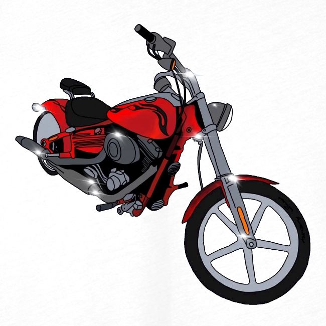 Motorcycle red