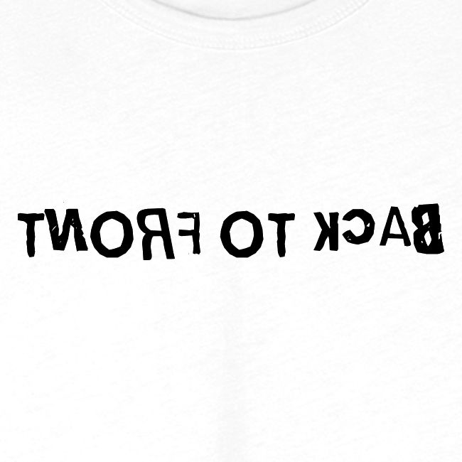 Back To Front Word Art