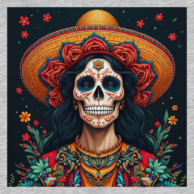 Charra Skull Art | Traditional Mexican Design