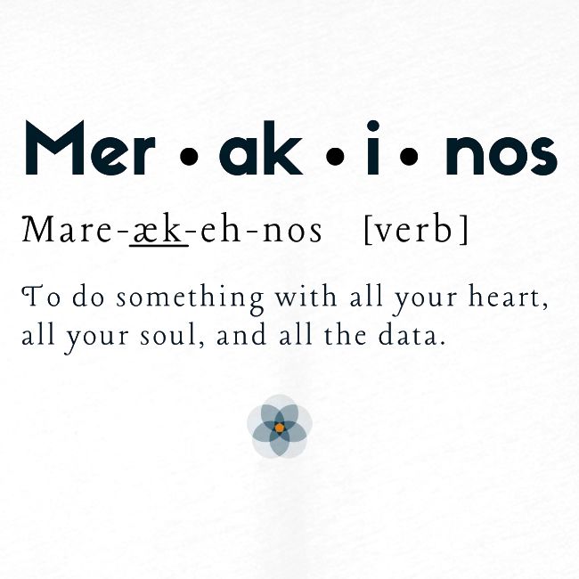 Merakinos definition with logo