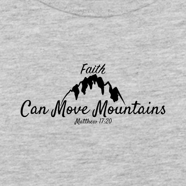 Faith Can Move Mountains - Christian Matthew 17:20