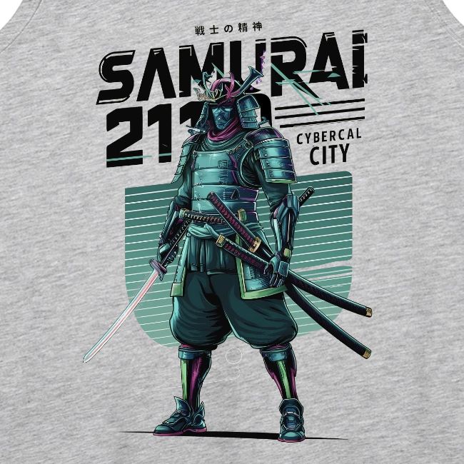 Cyber Samurai 2110: Glowing Katana Warrior