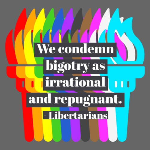 We condemn bigotry as irrational and repugnant. - Men's Premium Tank