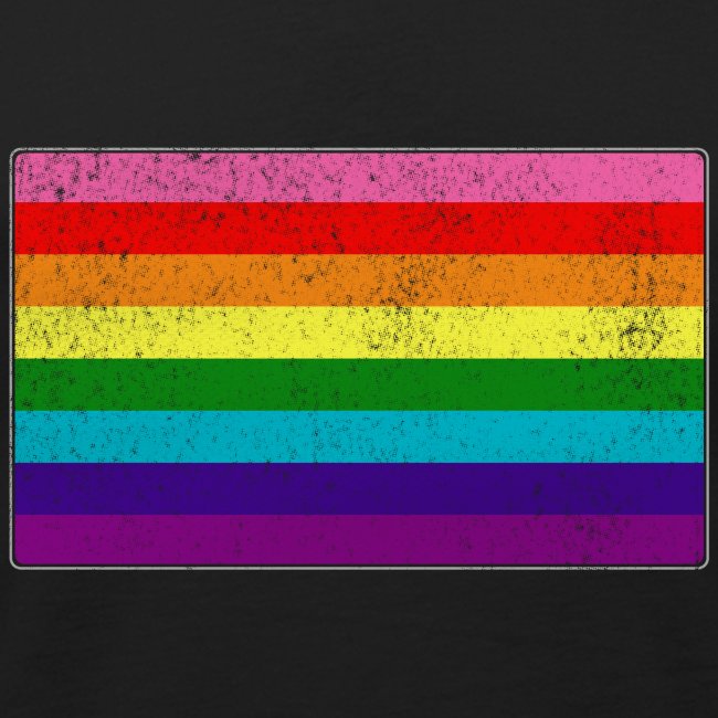 Distressed Original LGBT Gay Pride Flag