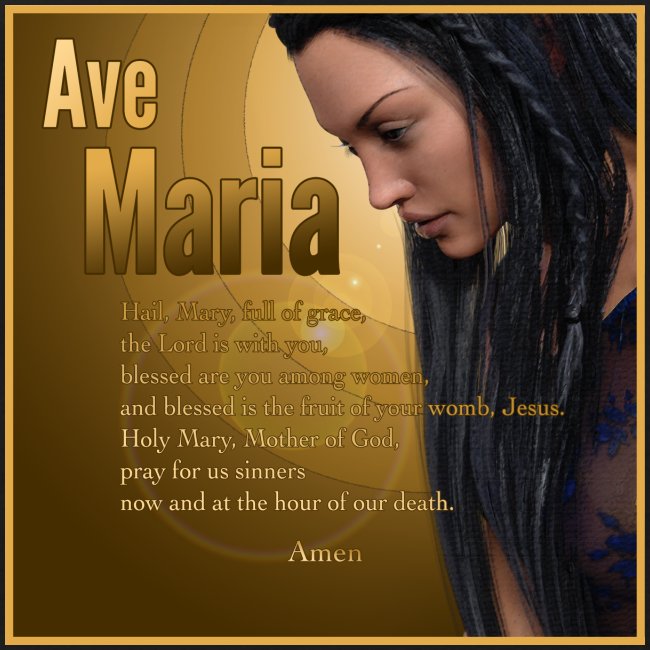 Hail Mary - Ave Maria - The prayer in English