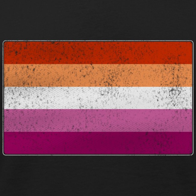 Distressed Lesbian Pride Flag